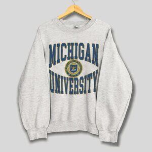 Vintage University of Michigan Wolverines Football Sweatshirt, Retro NCAA Shirt